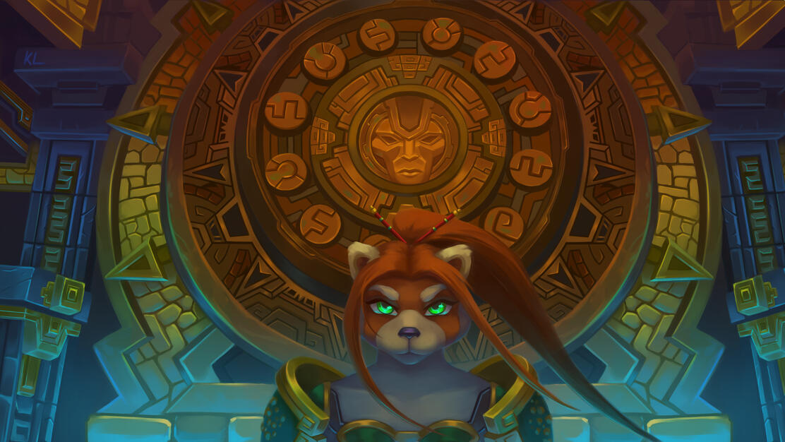 Halfbody with complex background